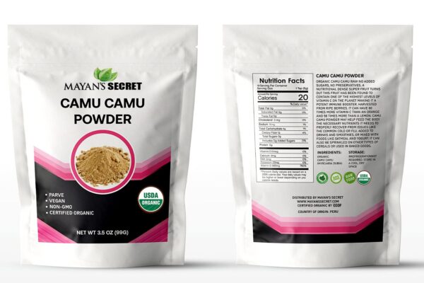Bolsita polvo orgánico Camu Camu Mayan's Secret 99g