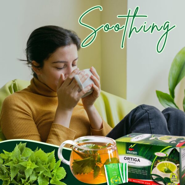 Bolsitas de Té de Ortiga Hanan caja detalle