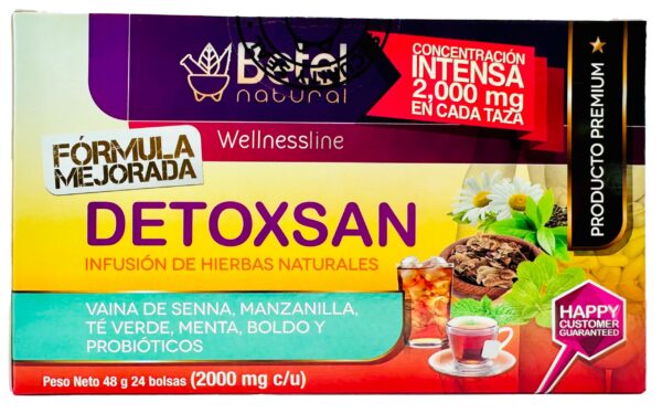 Bolsitas de té Detoxsan para limpieza y desintoxicación del cuerpo