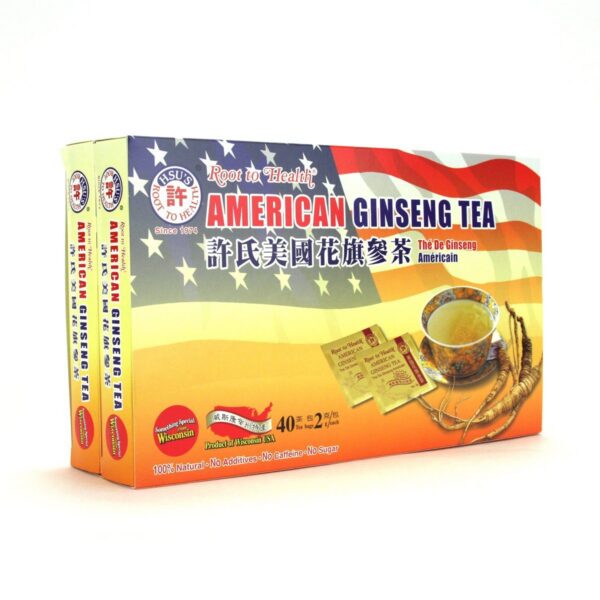 Version 1.0.0 Bolsitas de té Hsu's Ginseng Americano empaquetadas