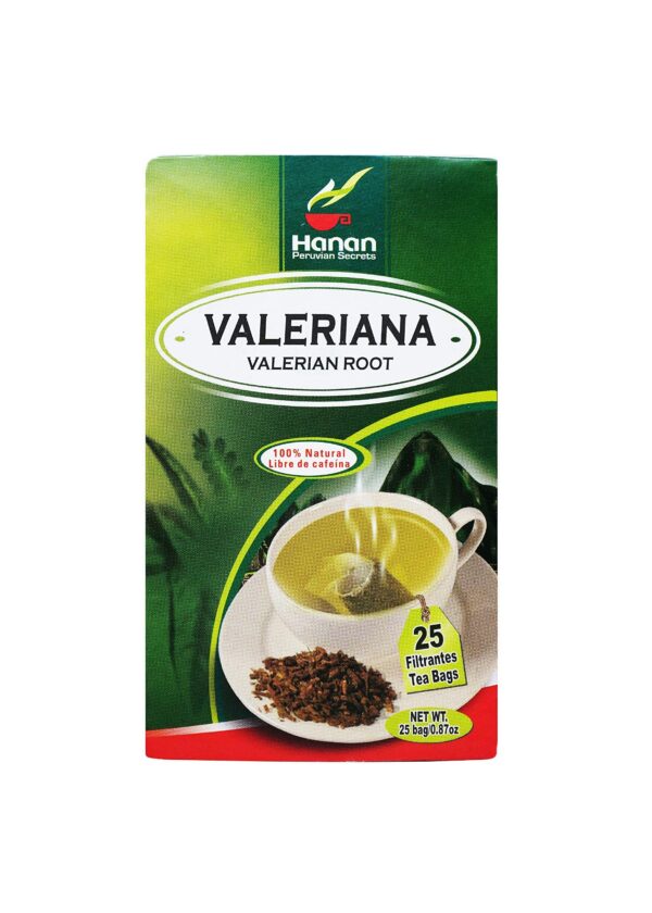 Bolsitas de té valeriana natural para relajación y sueño