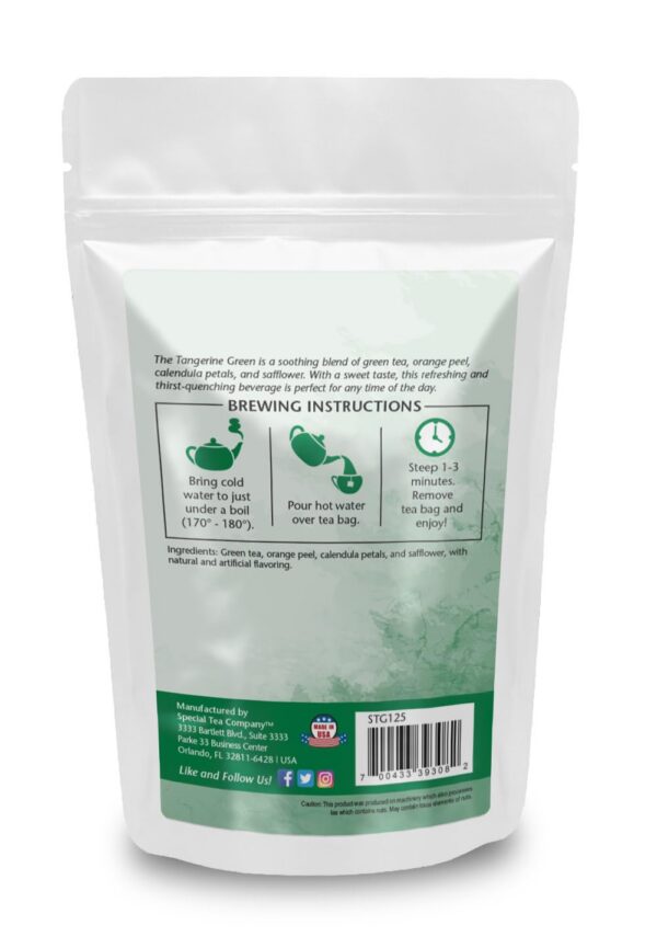 bolsitas de té verde mandarinas special tea