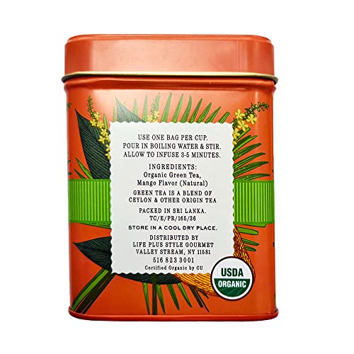 Version 1.0.0 Bolsitas té verde mango orgánico The Secret Garden