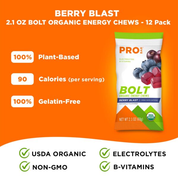 Etiqueta nutricional de Berry Blast