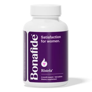 Frasco de Bonafide Ristela para salud sexual femenina