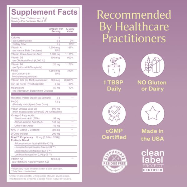 Frasco y etiqueta detallada