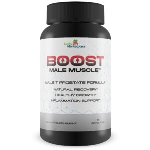 Frasco suplemento Boost Male para salud de la próstata masculina