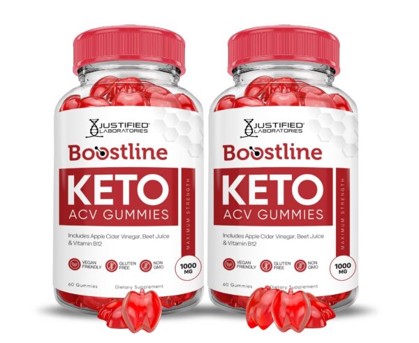 Boostline Keto ACV gomitas paquete 2 botellas 60 unidades cada una