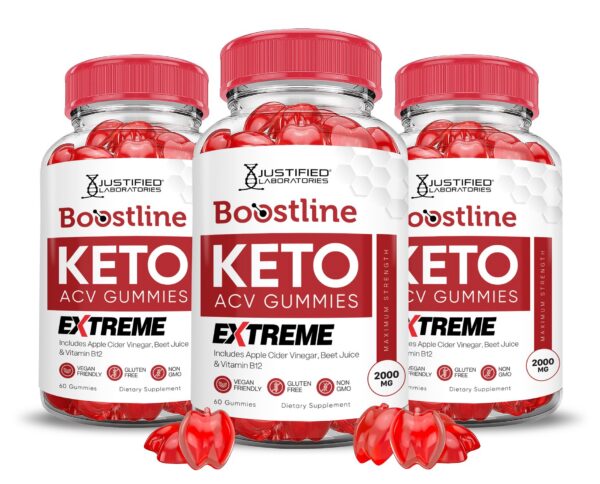 Boostline Keto gomitas vinagre sidra manzana paquete 3