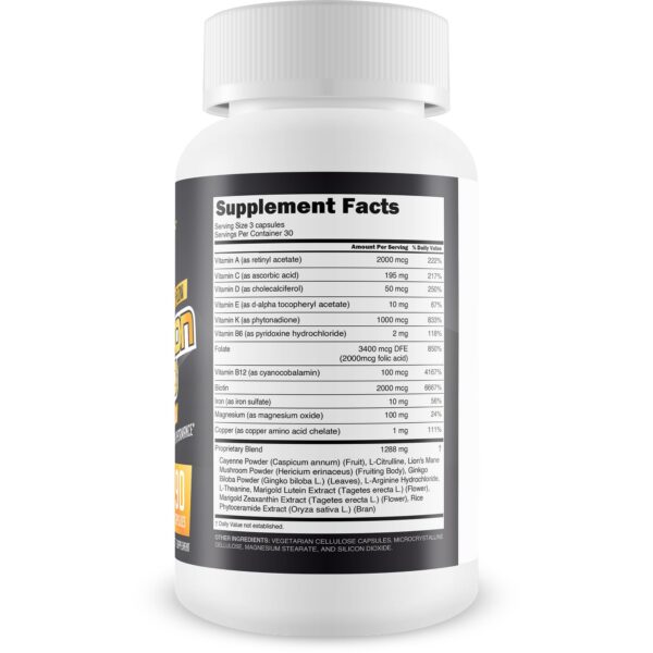 Cápsulas Boostron Pro vaciadas en frasco