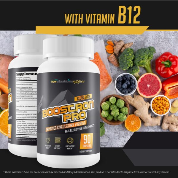 Etiqueta de Boostron Pro con lista de ingredientes