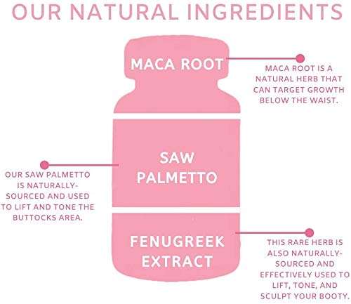 Etiqueta Booty Maxx en frasco