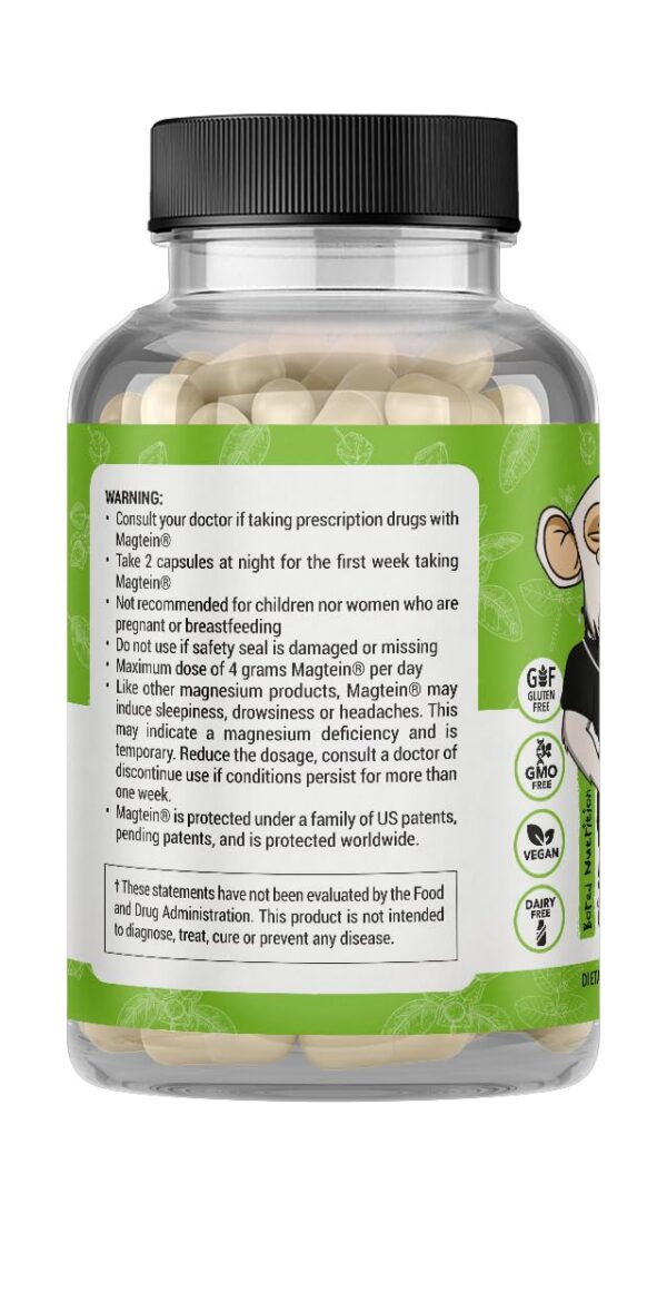 Frasco del suplemento M2K con etiqueta