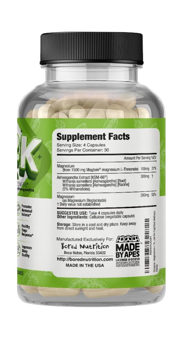 Etiqueta lateral del envase M2K