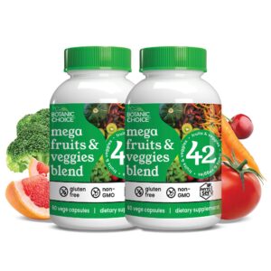 Version 1.0.0 Botanic Choice Mega Mezcla suplemento de frutas y verduras en cápsulas