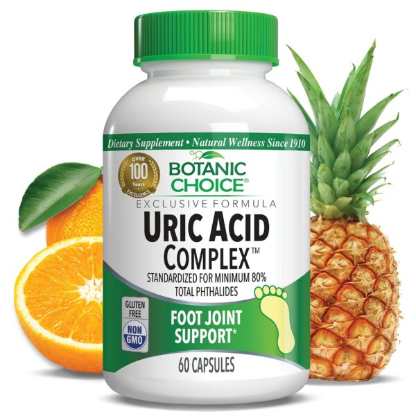 Botanic Choice Uric Acid Complex bottle front label