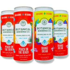 Version 1.0.0 Botanical Brewing Kava Seltzer Durazno y Naranja lata frontal