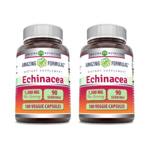 Bote Amazing Formulas Equinácea 1300 mg 180 cápsulas