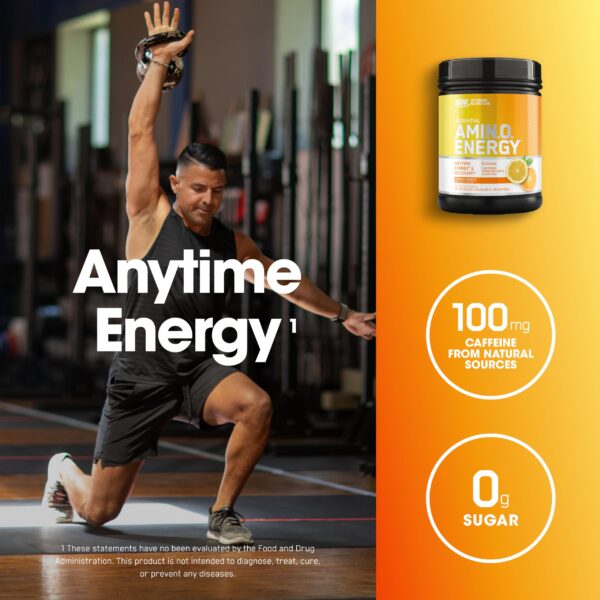 Bote de Amino Energy Optimum Nutrition con café verde y BCAA
