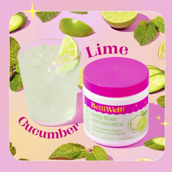 Polvo de fibra Belli Welli con electrolitos y probióticos