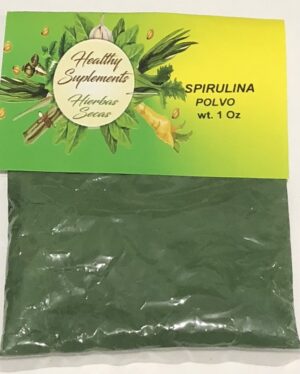 Bote Healthy Supplements Espirulina en polvo suplemento natural