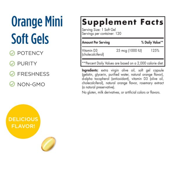 Bote mini cápsulas vitamina d3 1000 ui Nordic Naturals