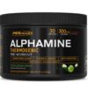 Bote de polvo termogénico PEScience Alphamine manzana verde