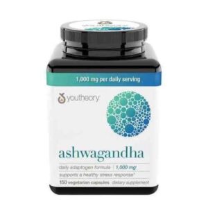 Botella de 150 cápsulas de Ashwagandha 1000 mg ikj