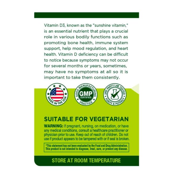 Botella 300 cápsulas vegetales vitamina D3 Innervnutrition