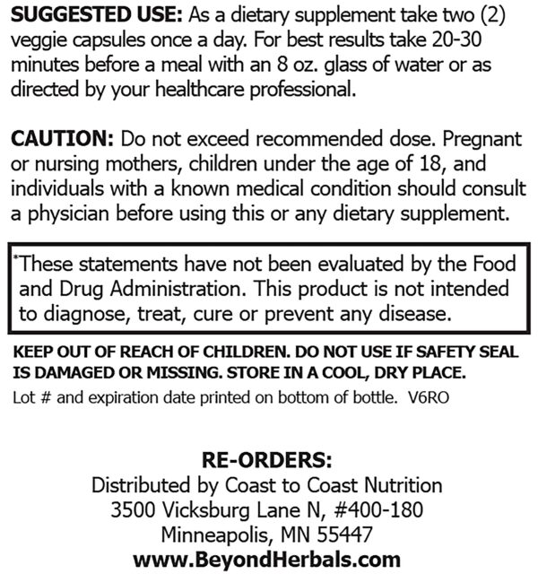 Botella 60 cápsulas suplemento próstata Saw Palmetto Zinc y Pygeum