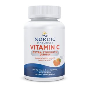Botella 60 gomitas vitamina c Nordic Naturals sabor mandarina