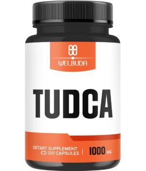 Botella de 8in1 Tudca 1000mg suplemento con cardo mariano y probióticos