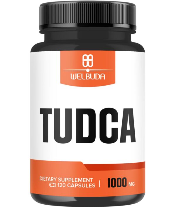 Botella de 8in1 Tudca 1000mg suplemento con cardo mariano y probióticos
