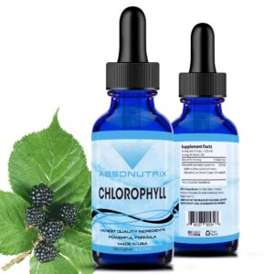 Version 1.0.0 Botella Absonutrix gotas líquidas de clorofila 4 onzas