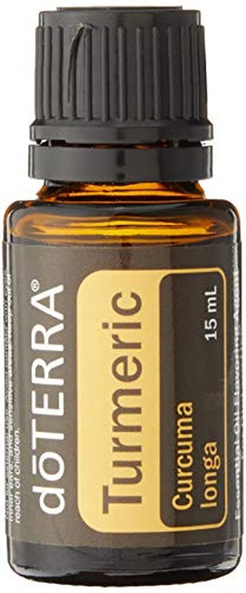 Botella aceite esencial cúrcuma doTERRA 15 mL vista frontal