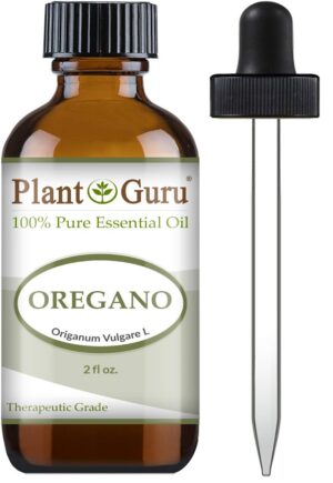 Version 1.0.0 Botella de Aceite Esencial de Orégano 2oz Puro Planta Guru