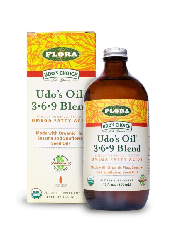 Version 1.0.0 Botella de aceite Flora Udo's Choice Omega 369 17oz