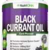 Version 1.0.0 Botella de aceite de grosella negra NutriONN 180 cápsulas
