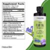 Version 1.0.0 Botella de aceite de linaza omega 3 6 9 NaturalSlim 16 oz