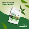 Botella de aceite de neem Nature's Will 16oz lateral