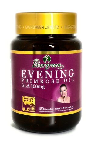 botella aceite onagra evergreen 180 capsulas suplemento natural