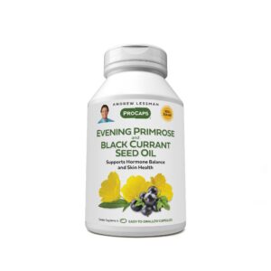 Botella aceite de onagra y grosella negra Andrew Lessman 180 cápsulas