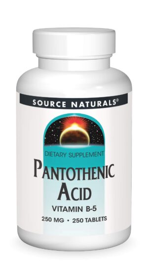 Botella ácido pantoténico 250mg Source Naturals