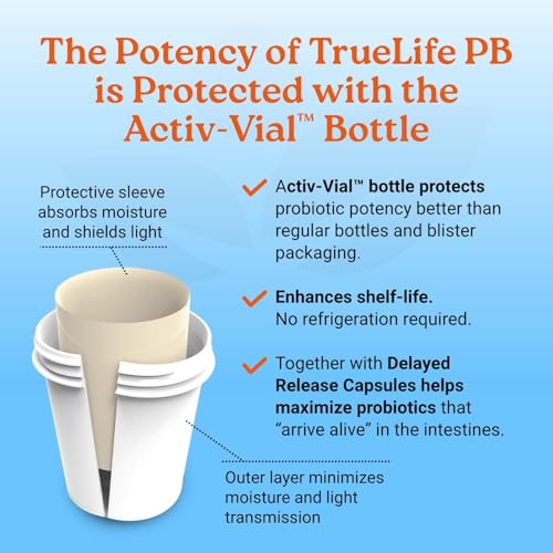 Botella activ-vial protege probióticos vivos moisture luz