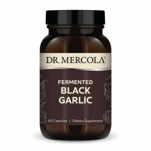 Botella de ajo negro fermentado Dr. Mercola 60 cápsulas