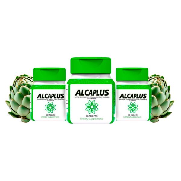 Botella ALCAPLUS spirulina suplemento detox 60 tabletas