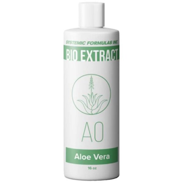 Botella de Aloe Vera concentrado BioExtract 16 fl oz Systemic Formulas