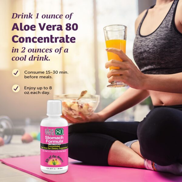 Version 1.0.0 Botella de aloe vera con mezcla de hierbas para bienestar digestivo