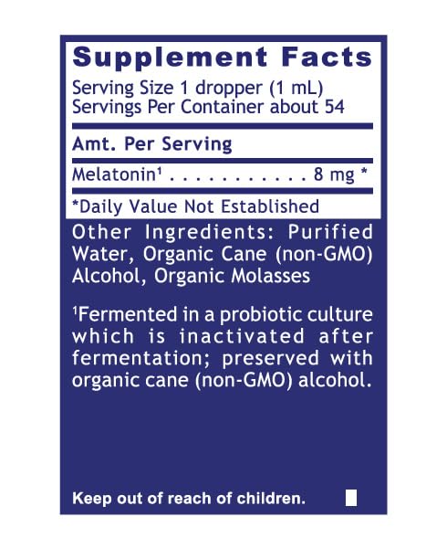 Botella ámbar melatonina líquida Quantum Nutrition apoyo sueño
