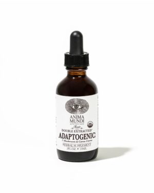Botella Anima Mundi gotas adaptogénicas 7 hongos 2 oz